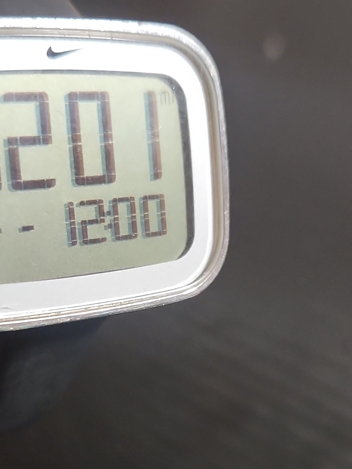 Nike Stainless Steel Watch Back Silver With Black Strap